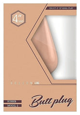 Bottom Line Rubber Butt Plug Flesh Model 2 Flesh Butt Plugs